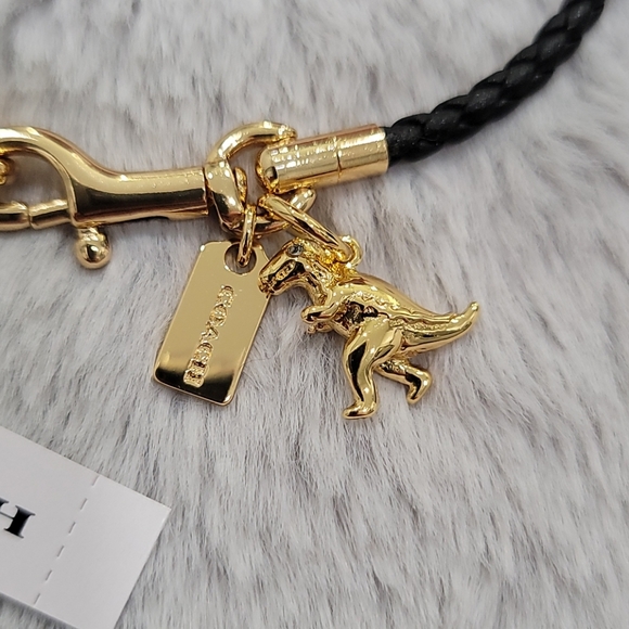 Coach Braided Friendship Bracelet With Rexy Charm - Picture 2 of 3